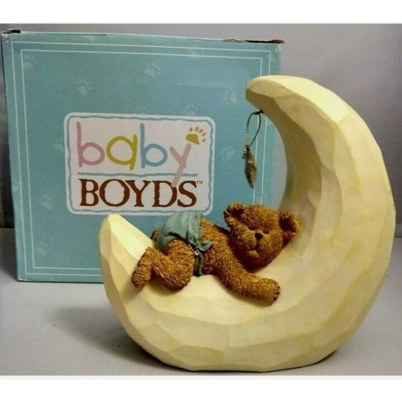 Baby Boyd's "Teddy Night Night" Coin Bank Figure (Baby Teddy on Moon) 2004 - Picture 11 of 11